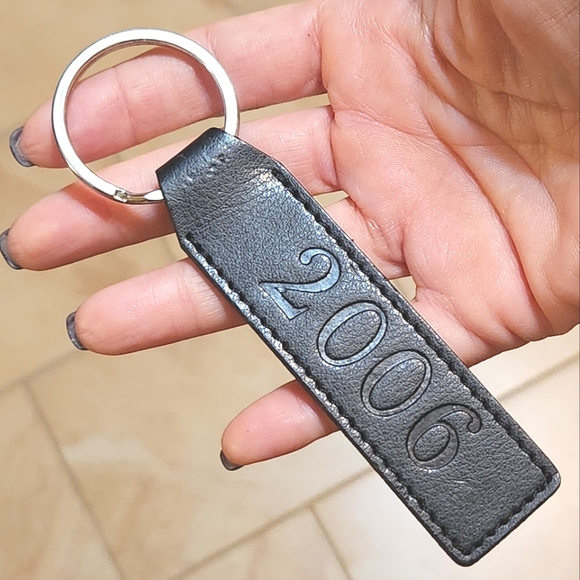 HMK Leather Accessories - HMK Black Leather 2006 Keyring
